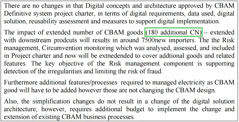 CBAM拟新增180种下游产品