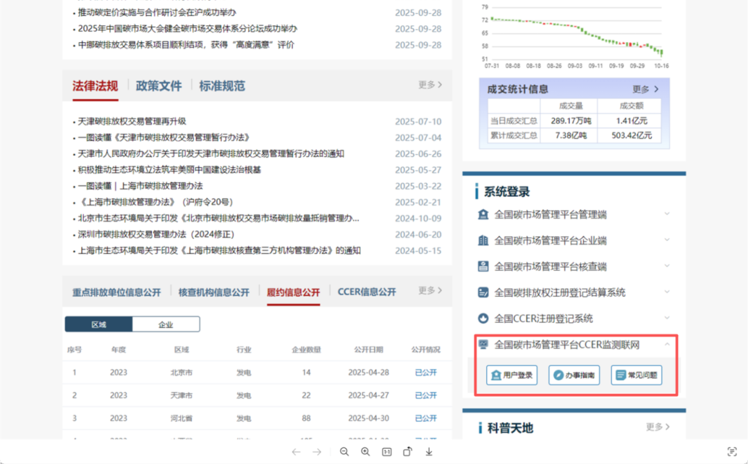 全国碳市场管理平台