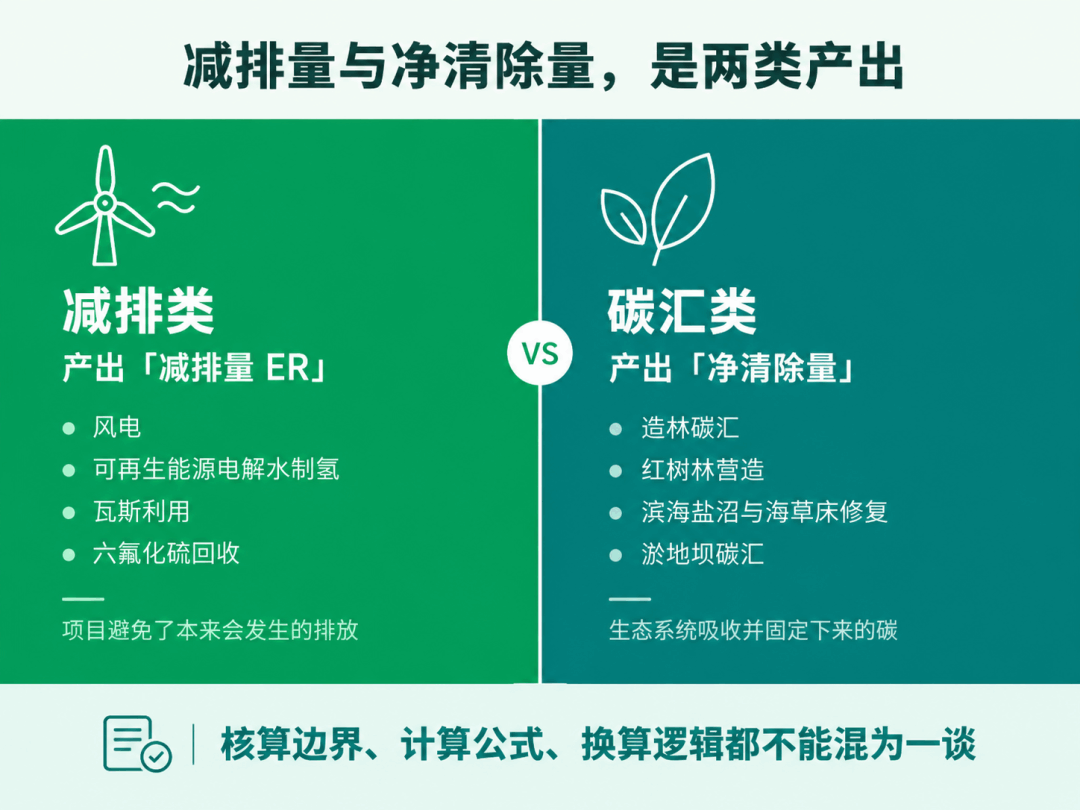 减排量与净清除量